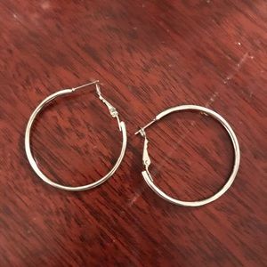 Silver hoops